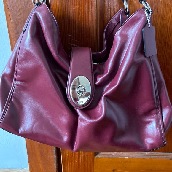 Coach Handbags - Maroon coach shoulder bag